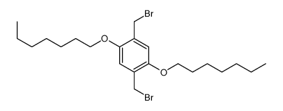 1,4-bis(bromomethyl)-2,5-diheptoxybenzene Structure