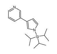 3-(1-(triisopropylsilyl)-1H-pyrrol-3-yl)pyridine Structure