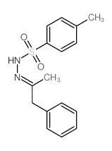 Benzenesulfonic acid,4-methyl-, 2-(1-methyl-2-phenylethylidene)hydrazide structure