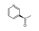 Pyridine, 3-(methylsulfinyl)-, (R)- (9CI) Structure