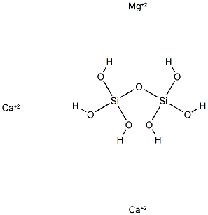 dicalcium magnesium disilicon heptaoxide结构式