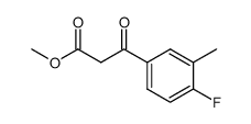 methyl 4-fluoro-3-methylbenzoyl acetate Structure