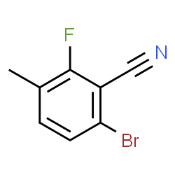 6-溴-2-氟-3-甲基苯甲腈结构式