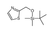 2-((叔丁基二甲基甲硅烷基氧基)甲基)噻唑结构式