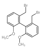 1,1'-Biphenyl,2,2'-bis(bromomethyl)-6,6'-dimethoxy- Structure