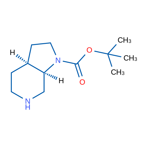 (3aS,7aR)-八氢-1H-吡咯并[2,3-c]吡啶-1-羧酸叔丁酯结构式