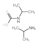 propan-2-amine; (propan-2-ylamino)methanedithioic acid Structure