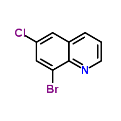 8-溴-6-氯喹啉结构式