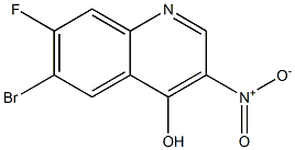 6-bromo-7-fluoro-3-nitroquinolin-4-ol Structure