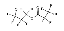 2,2,3,3-tetrafluoro-1,1,3-trichloropropyl 2,2,3,3-tetrafluoro-3-chloropropionate结构式