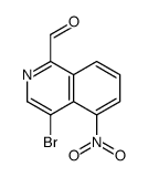 4-溴-5-硝基-异喹啉-1-甲醛结构式