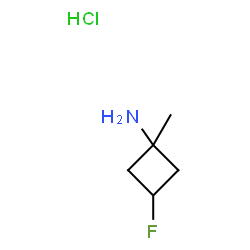 3-fluoro-1-methylcyclobutan-1-amine hydrochloride Structure