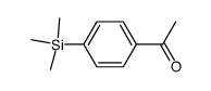 (4-acetylphenyl)trimethylsilane Structure
