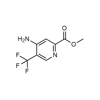 4-氨基-5-(三氟甲基)吡啶-2-甲酸甲酯结构式