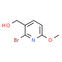 (2-溴-6-甲氧基吡啶-3-基)甲醇结构式