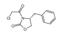 (R)-4-苄基-3-氯乙酰-2-噁唑烷酮结构式