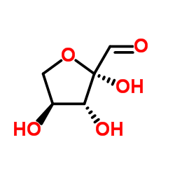 beta-L-threo-Pentos-2-ulo-2,5-furanose (9CI)结构式