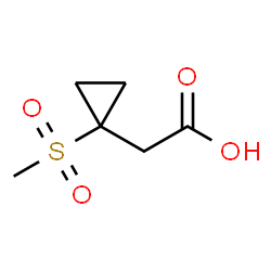 2-(1-(Methylsulfonyl)cyclopropyl)acetic acid Structure