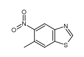 Benzothiazole, 6-methyl-5-nitro- (9CI)结构式