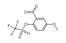 4-methoxy-2-nitrophenyl trifluoromethanesulfonate结构式