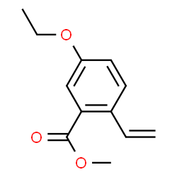 Benzoic acid, 2-ethenyl-5-ethoxy-, methyl ester (9CI) Structure