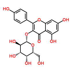 山奈酚3-O-半乳糖苷结构式