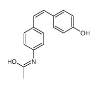 N-[4-[2-(4-hydroxyphenyl)ethenyl]phenyl]acetamide结构式