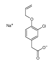 sodium,2-(3-chloro-4-prop-2-enoxyphenyl)acetate Structure