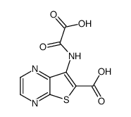 7-[(羧基羰基)氨基]-噻吩并[2,3-b]吡嗪-6-羧酸结构式