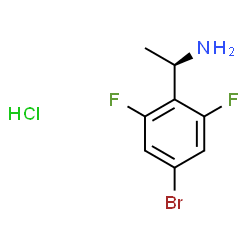 (R)-1-(4-溴-2,6-二氟苯基)乙胺盐酸盐结构式