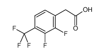 2,3-二氟-4-三氟甲基苯乙酸结构式
