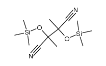 2,3-dimethyl-2,3-bis((trimethylsilyl)oxy)succinonitrile Structure