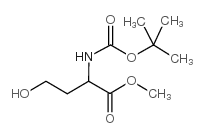 2-TERT-BUTOXYCARBONYLAMINO-4-HYDROXY-BUTYRIC ACID METHYL ESTER结构式