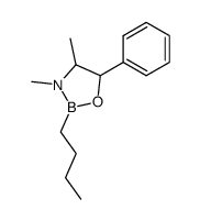 2-Butyl-3,4-dimethyl-5-phenyl-1,3,2-oxazaborolidine结构式