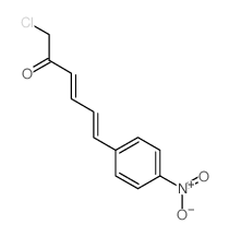 3,5-Hexadien-2-one,1-chloro-6-(4-nitrophenyl)-结构式