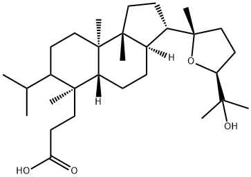 (24S)-20,24-Epoxy-25-hydroxy-3,4-seco-5α-dammaran-3-oic acid结构式