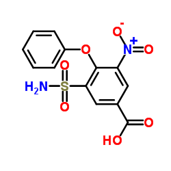 3-硝基-4-苯氧基-5-磺酰基苯甲酸结构式