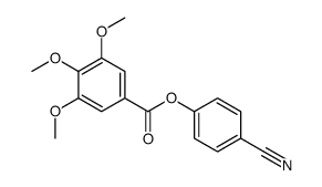 (4-cyanophenyl) 3,4,5-trimethoxybenzoate结构式