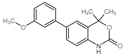 6-(3-甲氧基苯基)-4,4-二甲基-1H-苯并[d][1,3]噁嗪-2(4h)-酮结构式
