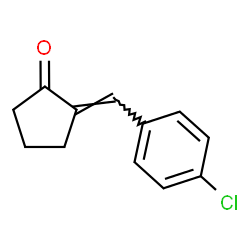 (E)-2-(4-chlorobenzylidene)cyclopentanone结构式