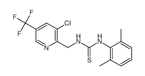 1-((3-chloro-5-(trifluoromethyl)pyridin-2-yl)methyl)-3-(2,6-dimethylphenyl)thiourea Structure