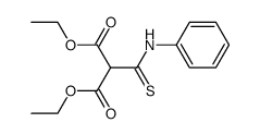 2,2-bis-(ethoxycarbonyl)-thioacetanilide结构式