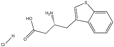 (R)-3-Amino-4-(3-benzothienyl)-butyric acid-HCl Structure