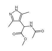 methyl 2-acetylamino-2-(3,5-dimethylpyrazol-4-yl)acetate Structure
