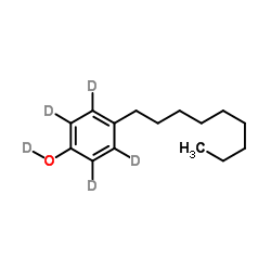4-壬基酚-D4结构式