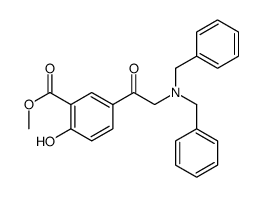 Methyl 5-(2-(dibenzylamino)acetyl)-2-hydroxybenzoate structure