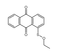 9,10-dioxo-9,10-dihydro-anthracene-1-sulfenic acid ethyl ester Structure