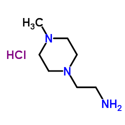 2-(4-Methyl-1-piperazinyl)ethanamine hydrochloride (1:1) Structure
