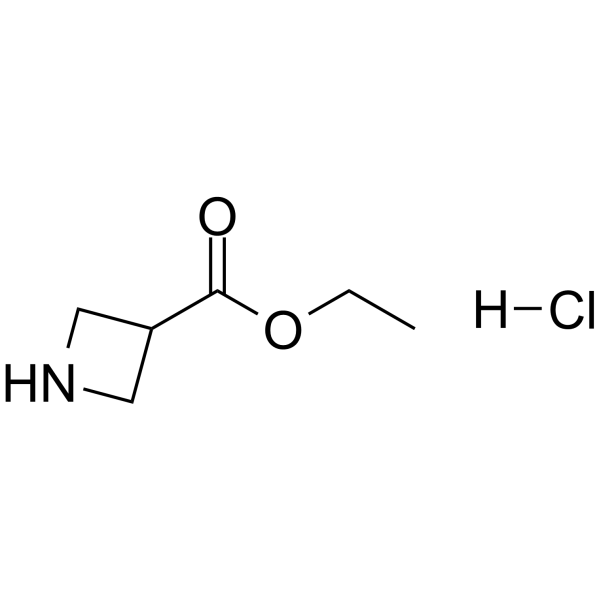 Ethyl 3-azetidinecarboxylate hydrochloride (1:1) Structure