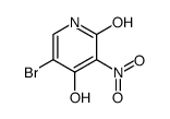 5-bromo-3-nitro-pyridine-2,4-diol Structure